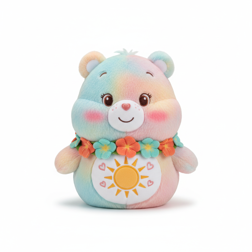 Care Bear inspired squishy with tropical scent